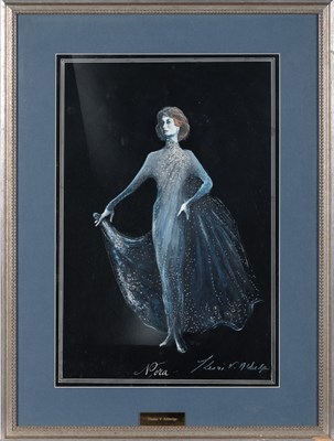 Lot 554 - Theoni Aldredge designs a costume for Nora in Hammett's The Thin Man