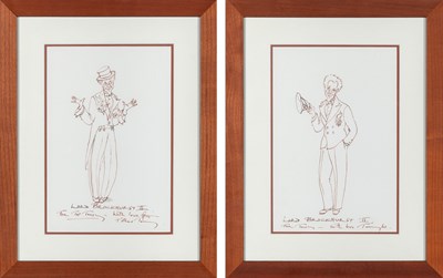 Lot 585 - Two images inscribed by Tony Walton to Tony Roberts