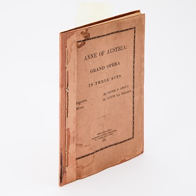 Lot 639 - An early, obscure American opera