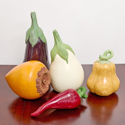 Lot 233 - Group of Five Ceramic Vegetables