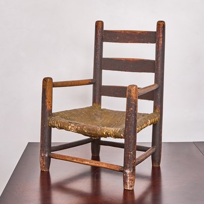 Lot 335 - Early American Child's Armchair
