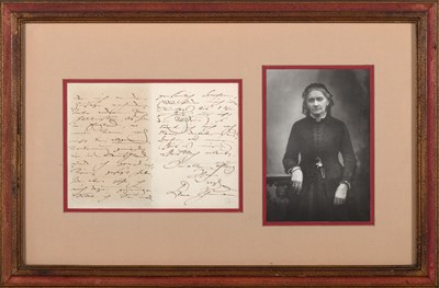 Lot 633 - Clara Schumann regrets that she cannot perform a Schumann evening