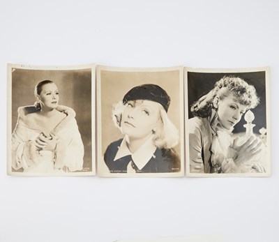 Lot 596 - A group of Greta Garbo headshots