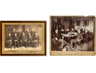Lot 253 - A signed photograph of Grover Cleveland and his Cabinet