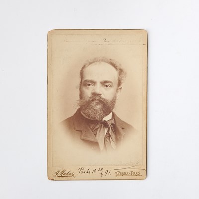 Lot 632 - A signed and inscribed cabinet photograph of Antonín Dvořák
