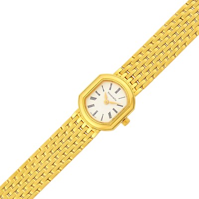 Lot 1080 - Tiffany & Co. Gold Wristwatch