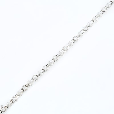 Lot 2104 - White Gold and Diamond Bracelet