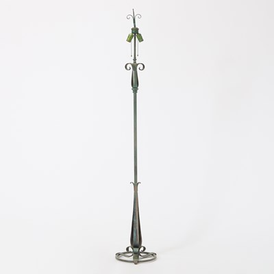 Lot 287 - Patinated Metal Floor Lamp