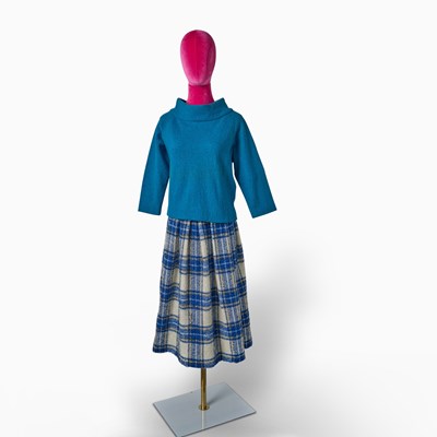 Lot 295 - Rose Weissman's blue sweater and skirt worn on screen in The Marvelous Mrs. Maisel