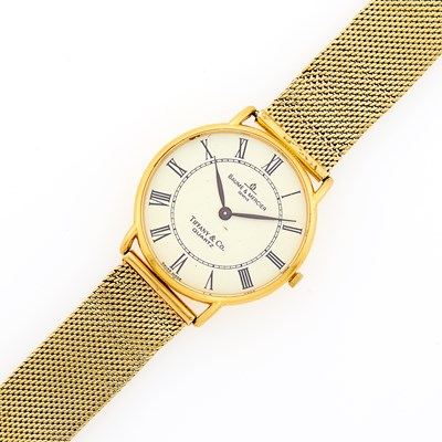 Lot 2228 - Baume & Mercier Gentleman's Gold Wristwatch, Retailed by Tiffany & Co.