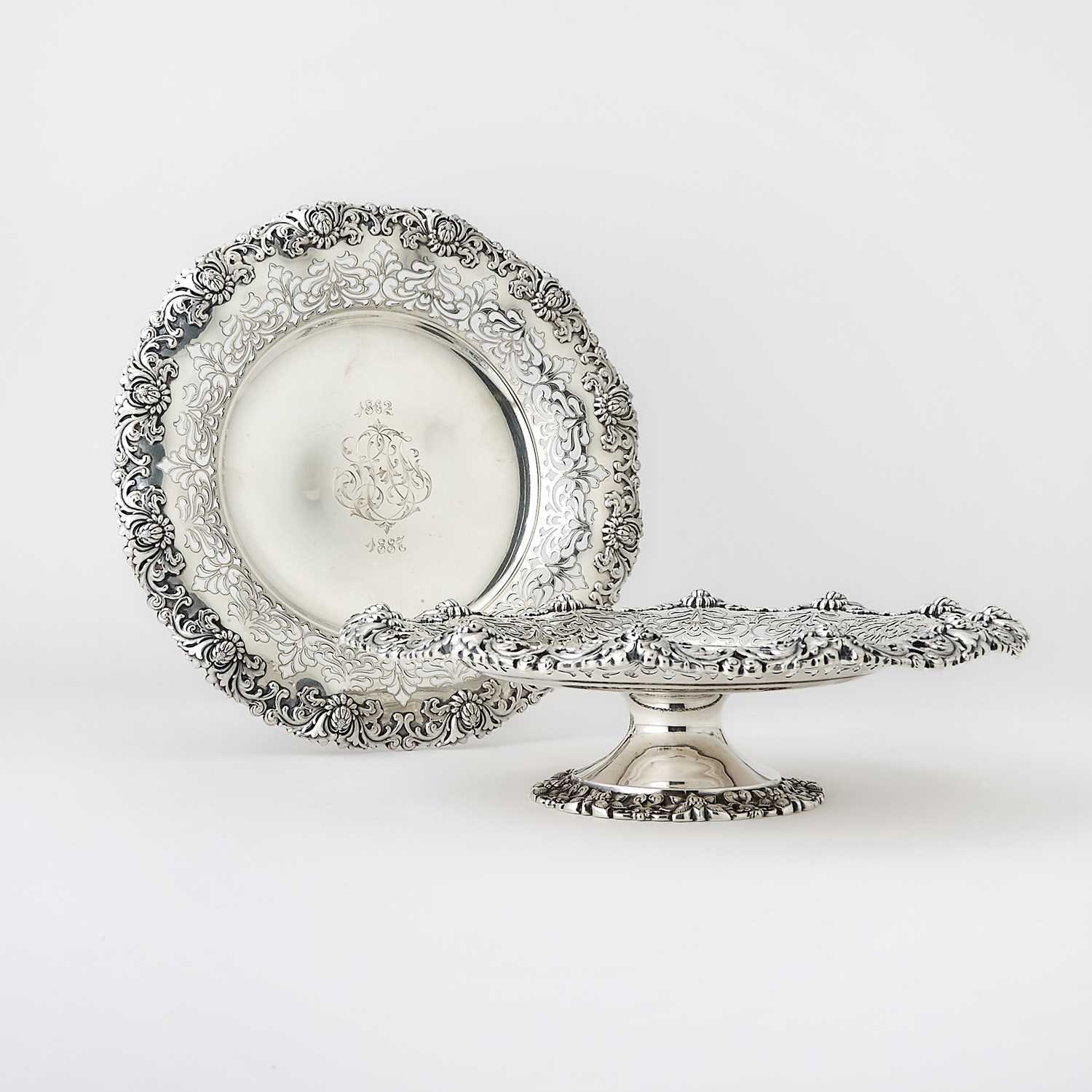 Lot 88 - Pair of Tiffany & Co. Sterling Silver Low Compotes