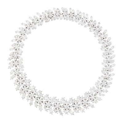 Lot 155 - Platinum and Diamond Necklace