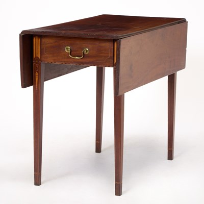 Lot 417 - Federal Inlaid Mahogany Pembroke Table