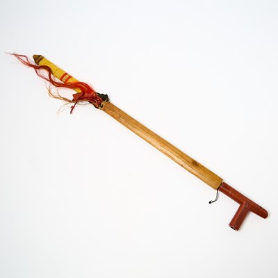 Lot 244 - Carved Wood Lakota (Sioux) Pipe