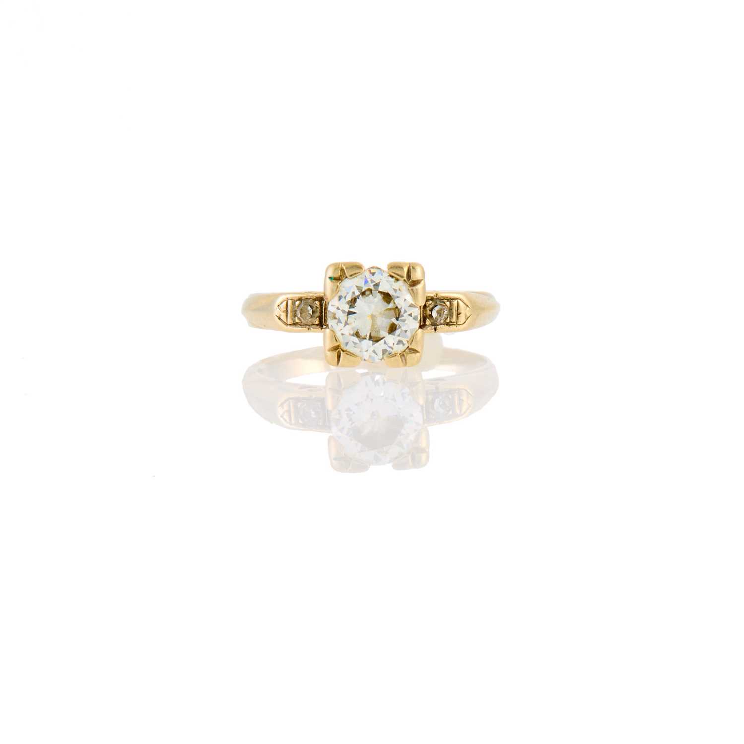 Lot 2127 - White Gold and Diamond Ring