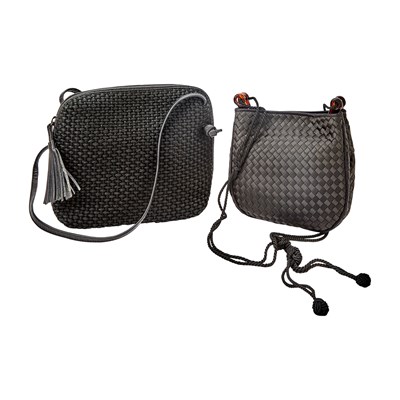 Lot 1187 - Two Bottega Veneta Woven Silk Bags
