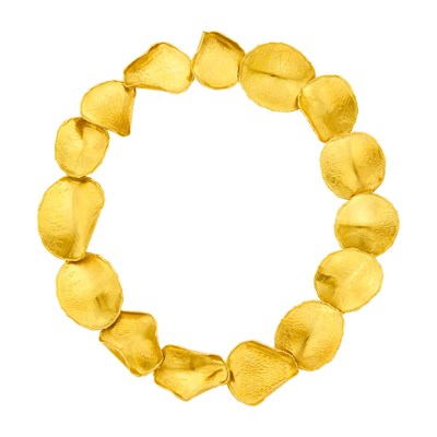 Lot 147 - Tiffany & Co. Gold 'Rose Petal' Necklace