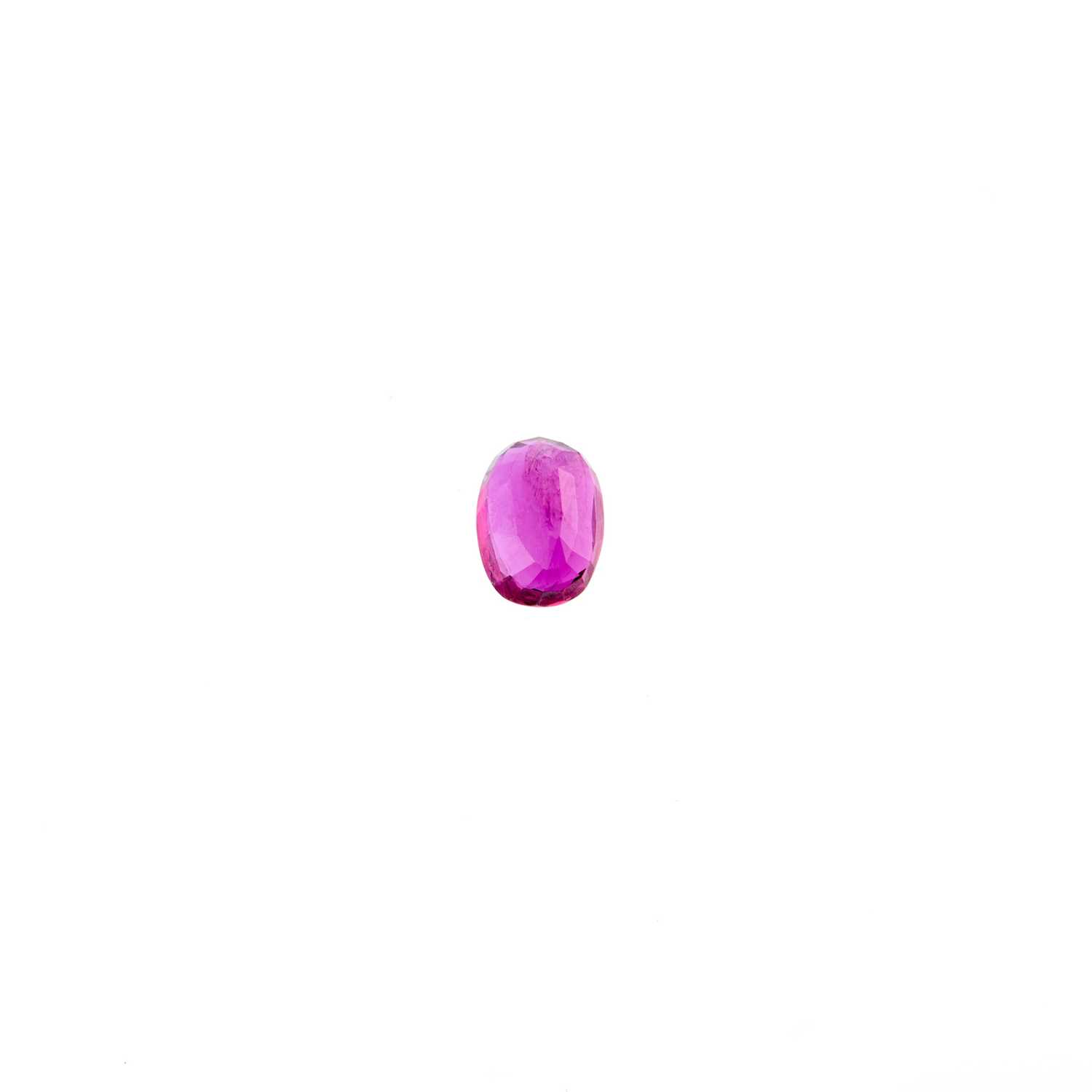 Lot 2194 - Unmounted Oval Ruby