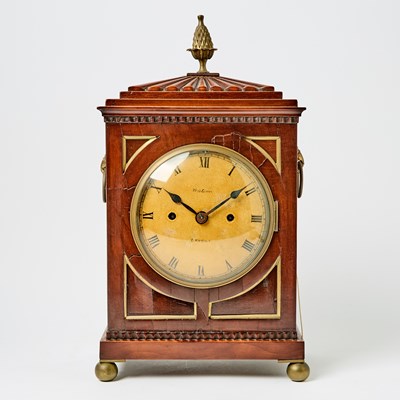 Lot 443 - Regency Mahogany Bracket Clock