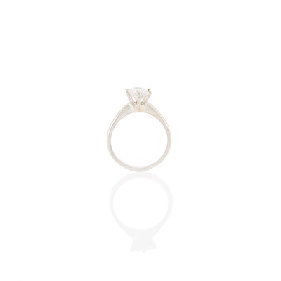Lot 1124 - Platinum and Diamond Ring