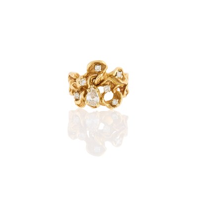 Lot 2050 - Gold and Diamond Ring