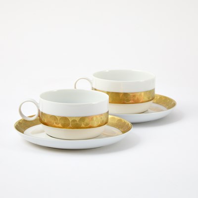 Lot 47 - Rosenthal Porcelain Gold Rimmed Dinner Service