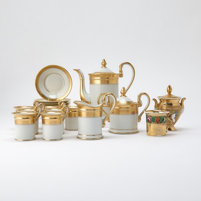 Lot 69 - Limoges Porcelain Gilt Decorated Partial Dinner Service