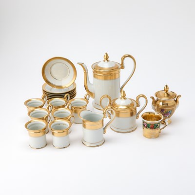 Lot 69 - Limoges Porcelain Gilt Decorated Partial Dinner Service