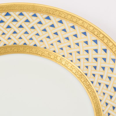 Lot 70 - Two Richard Ginori Porcelain Gilt Decorated Partial Dinner Services