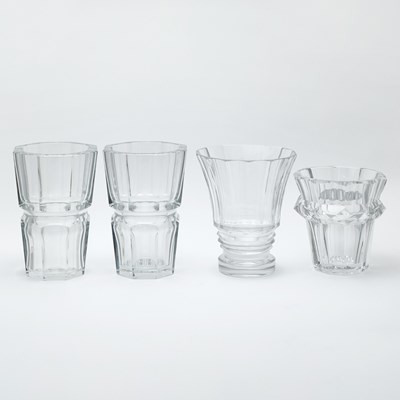 Lot 117 - Group of Four Baccarat Blown Glass Vases