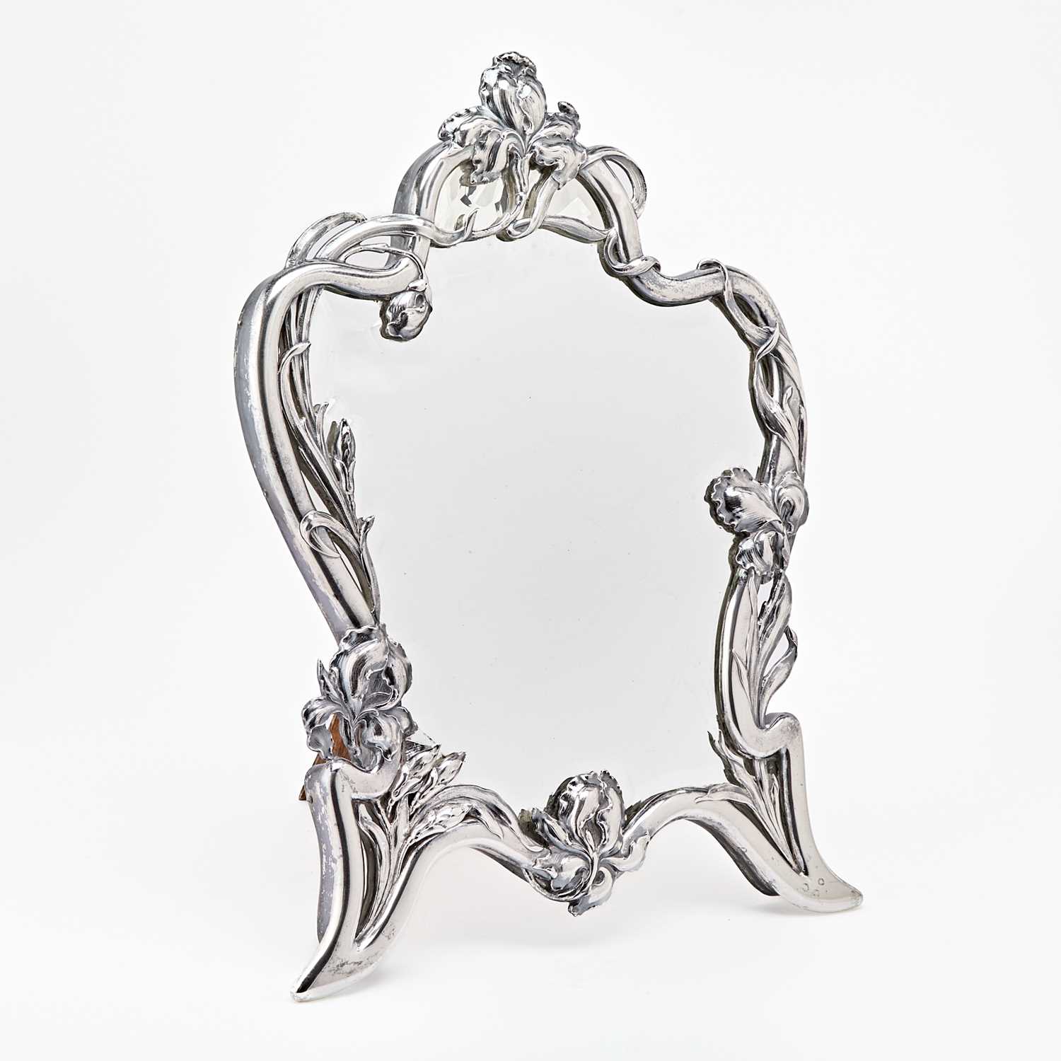 Lot 168 - Austrian Art Nouveau Silver Table Mirror