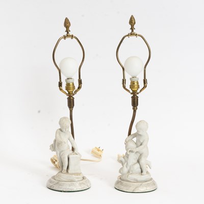 Lot 50 - Pair of Bisque Porcelain Figures