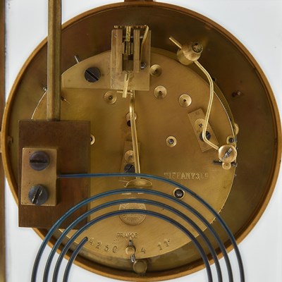 Lot 144 - Tiffany & Co. French Bronze Mantle Clock