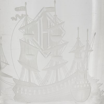 Lot 55 - American Sterling Silver and Glass Cocktail Shaker