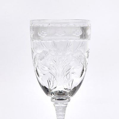 Lot 64 - Group of Hawkes and Other Colorless Glass Table Articles