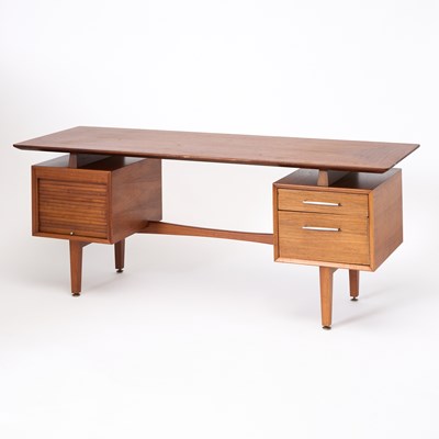 Lot 328 - Danish Walnut Executive Desk