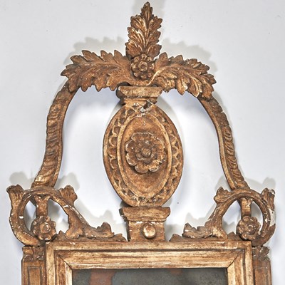 Lot 176 - Pair of Italian Rococo Gilt and Silvered Girandole Sconces