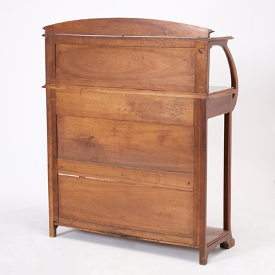 Lot 77 - Continental Art Nouveau Carved Mahogany Server