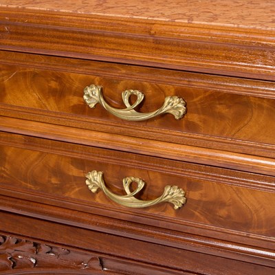 Lot 78 - Louis Majorelle Art Nouveau Carved Mahogany 'Algues' (Seaweed) Pattern Buffet
