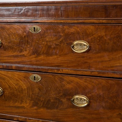 Lot 45 - George III Mahogany Tall Chest of Drawers