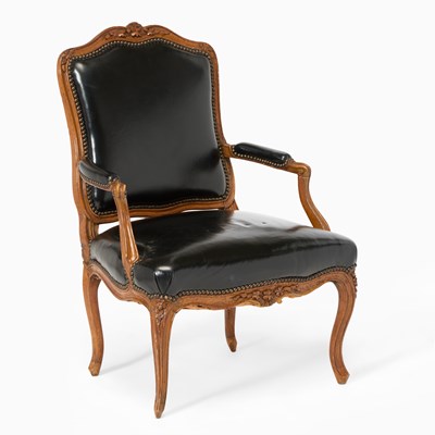Lot 549 - Louis XV Beechwood Fauteuil