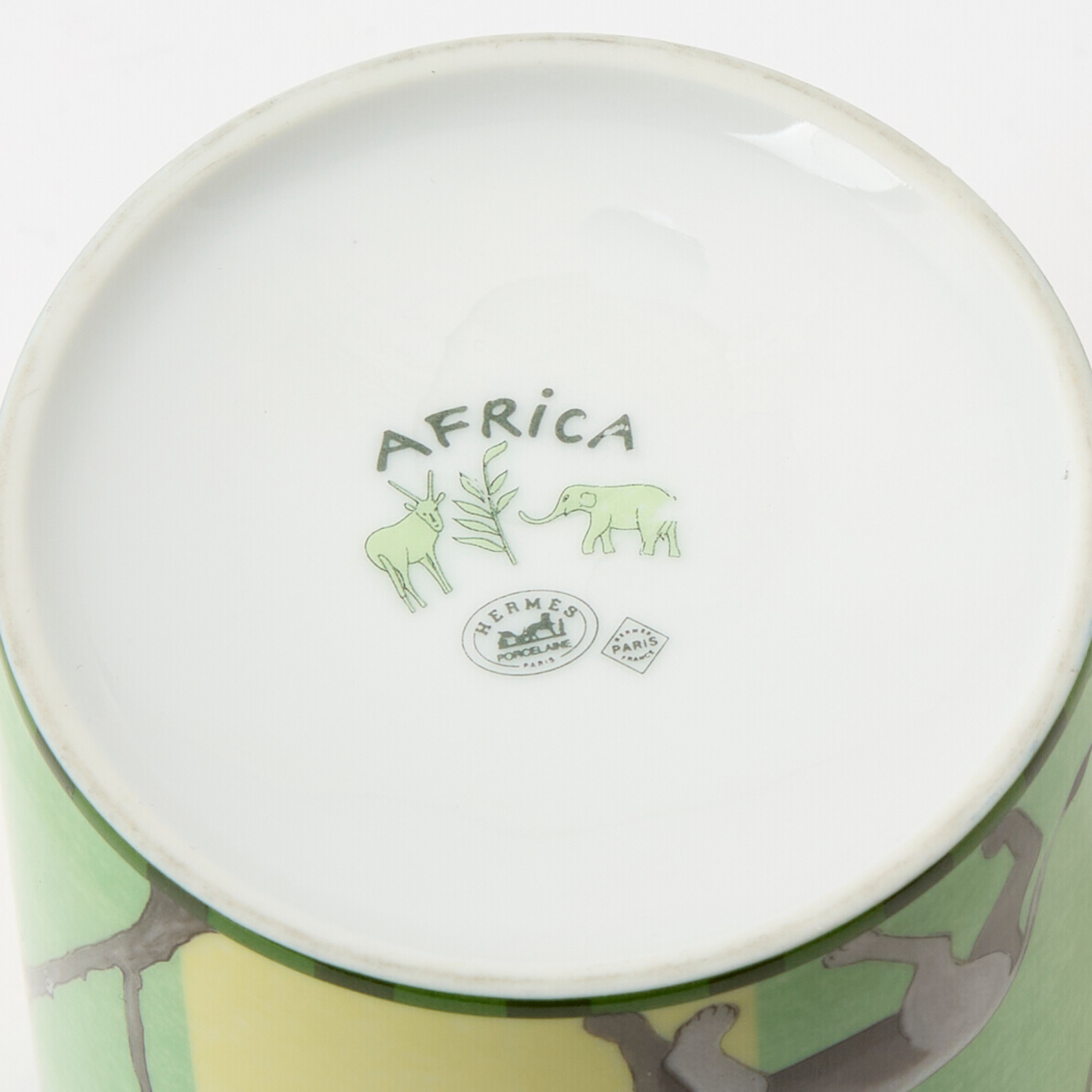 Lot 151 - Hermès Porcelain 'Africa Green' Pattern