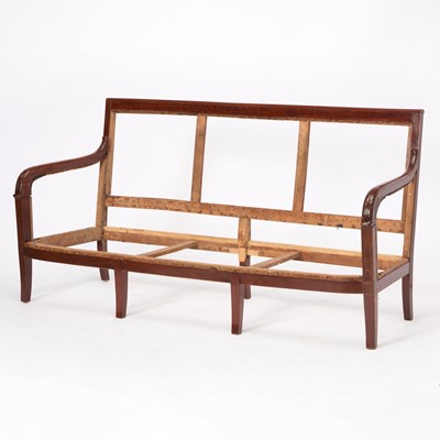 Lot 265 - French Empire Mahogany Settee Frame