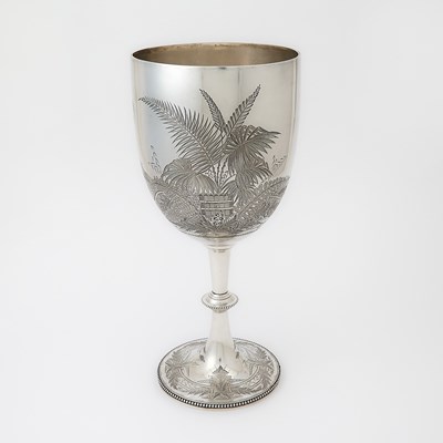 Lot 120 - Victorian Sterling Silver Oversized Goblet