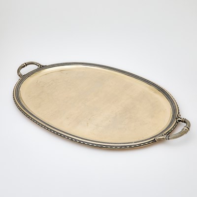 Lot 197 - French Silver Gilt Two Handled Tray