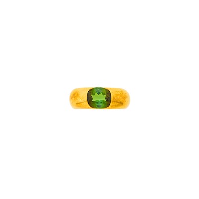 Lot 7 - Cartier Gold and Tourmaline Ring