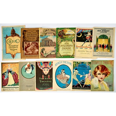 Lot 282 - A group of colorfully illustrated NYC theater programs