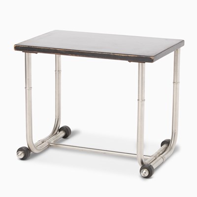 Lot 277 - Warren McArthur Aluminum and Laminate Occasional Table