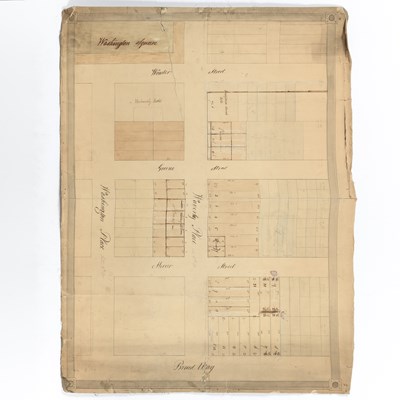 Lot 259 - Map of Greenwich Village featuring New York University building