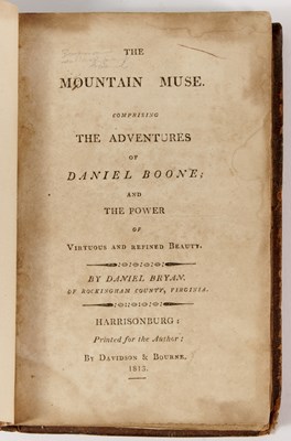 Lot 171 - The first heroic poem about Daniel Boone